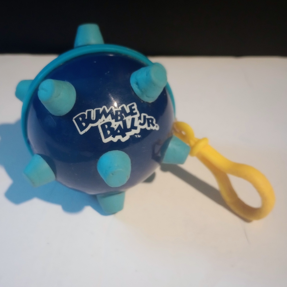 2007 Ertle Bumble Ball Jr Blue Keychain Clip Vibrating Toy Works